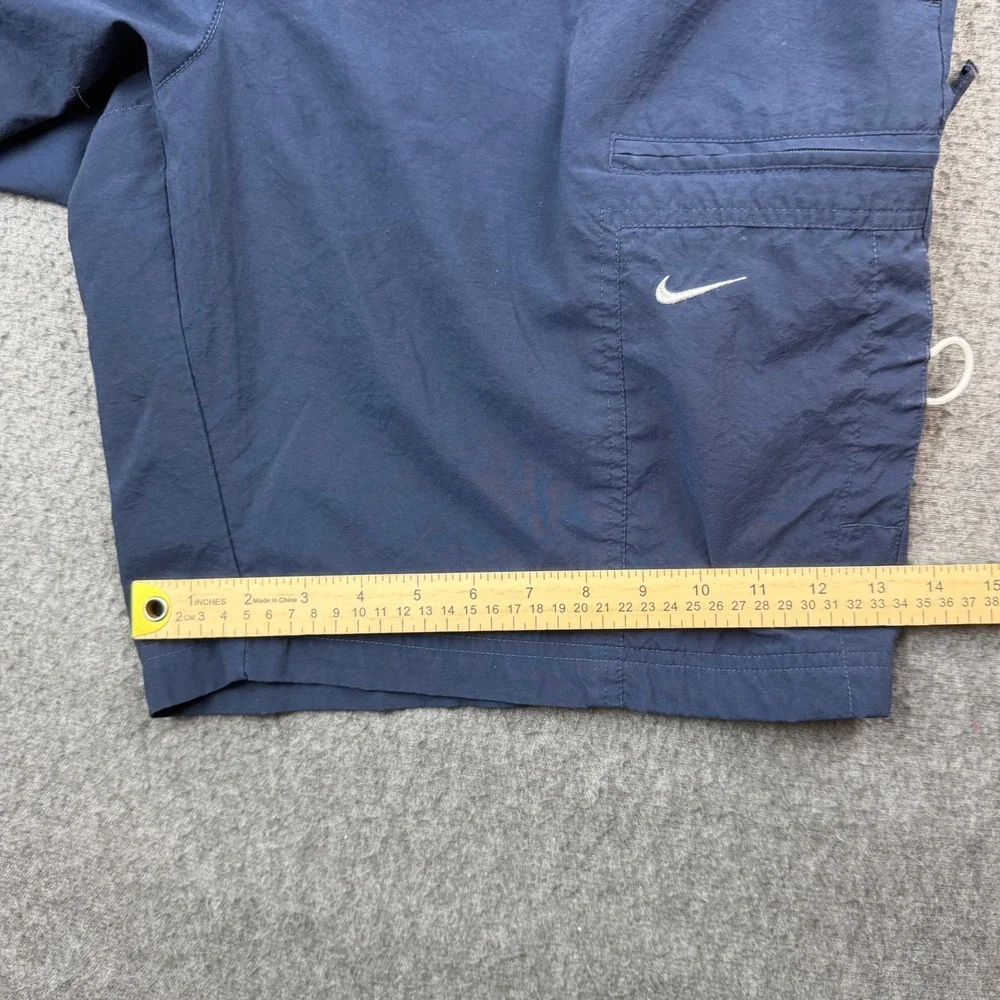 VINTAGE Nike Swim Trunks Men's‎ L Navy Blue Pocket Mesh Lined Athletic Shorts
